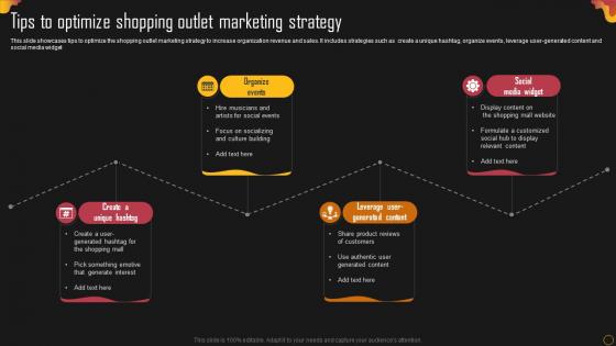 Tips To Optimize Shopping Outlet Marketing Strategy