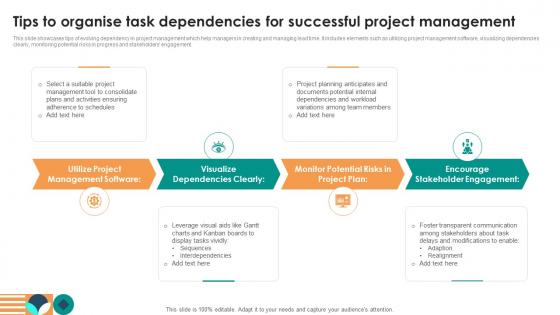 Tips To Organise Task Dependencies For Successful Project Management