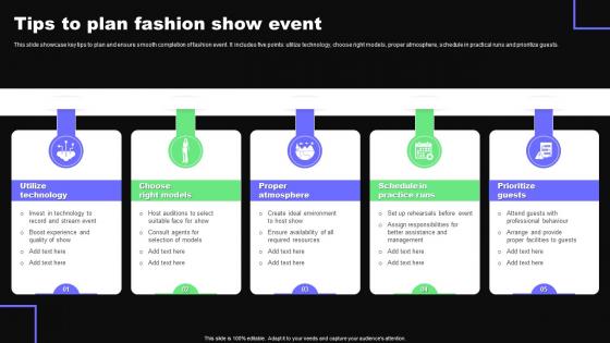 Tips To Plan Fashion Show Event