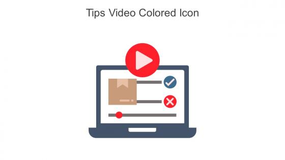 Tips Video Colored Icon In Powerpoint Pptx Png And Editable Eps Format