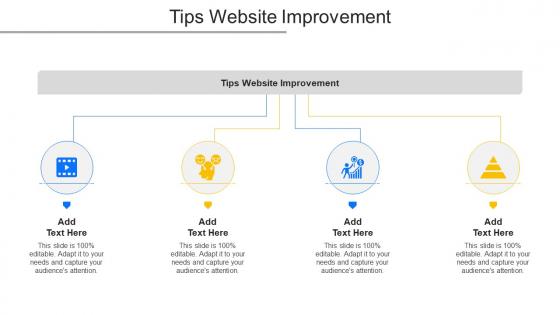 Tips Website Improvement Ppt Powerpoint Presentation Show Cpb