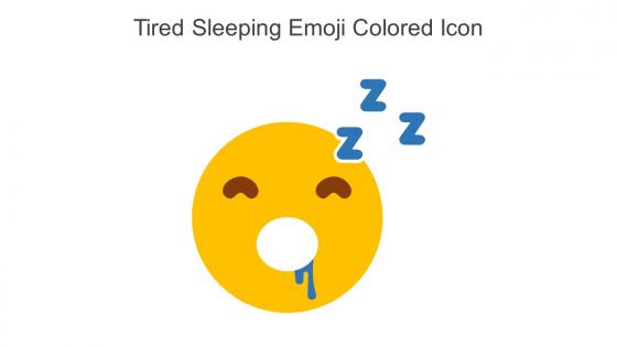 Tired Sleeping Emoji Colored Icon In Powerpoint Pptx Png And Editable Eps Format