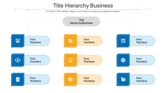 Title Hierarchy Business Ppt Powerpoint Presentation Clipart Cpb