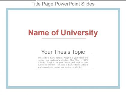 Title page powerpoint slides