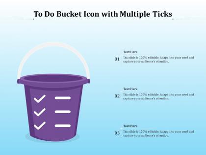 To do bucket icon with multiple ticks