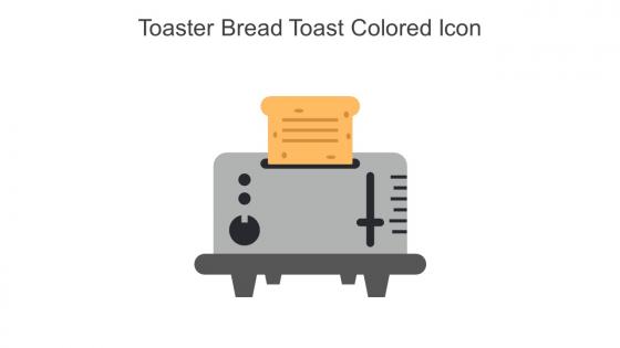 Toaster Bread Toast Colored Icon In Powerpoint Pptx Png And Editable Eps Format