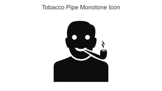 Tobacco Pipe Monotone Icon In Powerpoint Pptx Png And Editable Eps Format