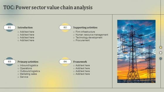 Toc Power Sector Value Chain Analysis