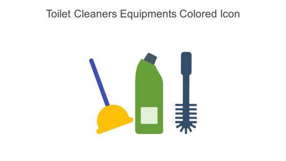 Toilet Cleaners Equipments Colored Icon In Powerpoint Pptx Png And Editable Eps Format
