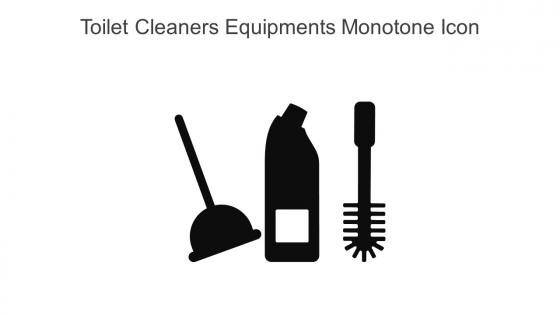 Toilet Cleaners Equipments Monotone Icon In Powerpoint Pptx Png And Editable Eps Format