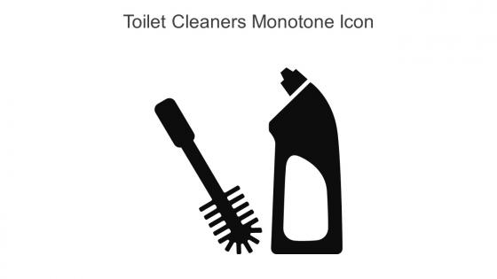 Toilet Cleaners Monotone Icon In Powerpoint Pptx Png And Editable Eps Format