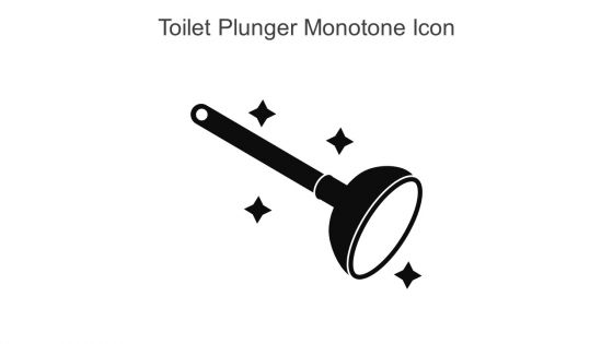 Toilet Plunger Monotone Icon In Powerpoint Pptx Png And Editable Eps Format