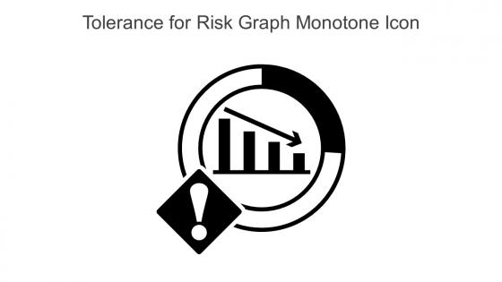 Tolerance For Risk Graph Monotone Icon In Powerpoint Pptx Png And Editable Eps Format