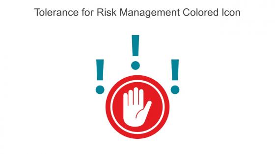 Tolerance For Risk Management Colored Icon In Powerpoint Pptx Png And Editable Eps Format