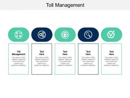 Toll management ppt powerpoint presentation show design ideas cpb