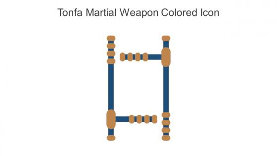 Tonfa Martial Weapon Colored Icon In Powerpoint Pptx Png And Editable Eps Format