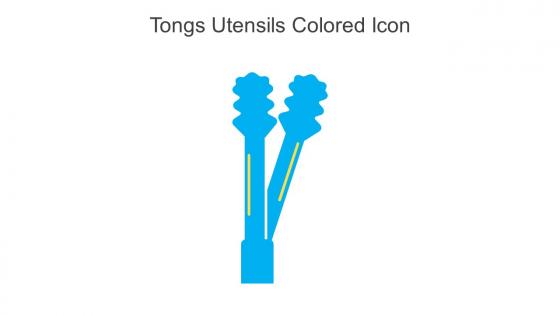 Tongs Utensils Colored Icon In Powerpoint Pptx Png And Editable Eps Format