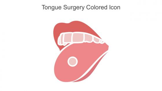 Tongue Surgery Colored Icon In Powerpoint Pptx Png And Editable Eps Format