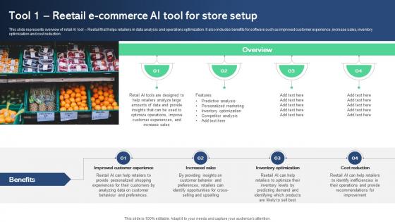 Tool 1 ReetAIl E Commerce AI Tool For Store Best AI Tools For Process Optimization AI SS V