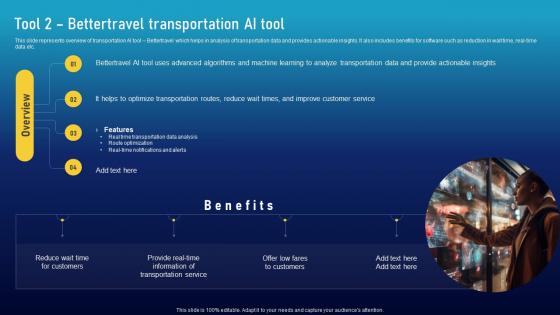 Tool 2 Bettertravel Transportation Ai Tool Must Have Ai Tools To Accelerate Your Business Success AI SS V