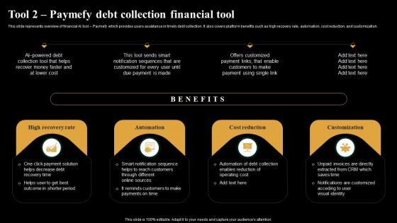 Tool 2 Paymefy Debt Collection Financial Introduction And Use Of AI Tools In Different AI SS