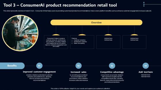 Tool 3 ConsumerAI Product Recommendation Retail Key AI Powered Tools Used In Key Industries AI SS V