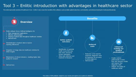 Tool 3 enlitic Introduction With Advantages In Healthcare Sector Comprehensive Guide To Use AI SS V
