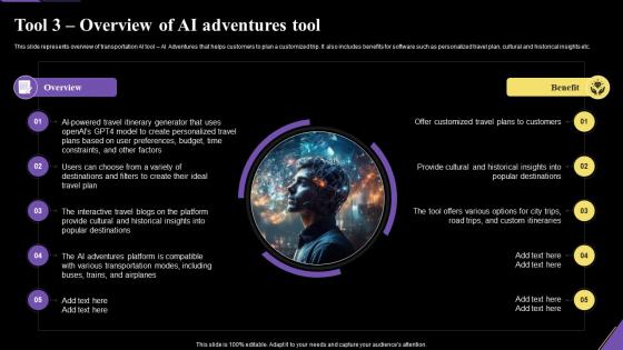 Tool 3 Overview Of Ai Adventures Tool Application Of Artificial Intelligence AI SS V