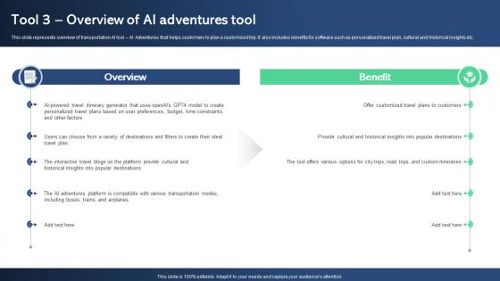 Tool 3 Overview Of AI Adventures Tool Best AI Tools For Process Optimization AI SS V
