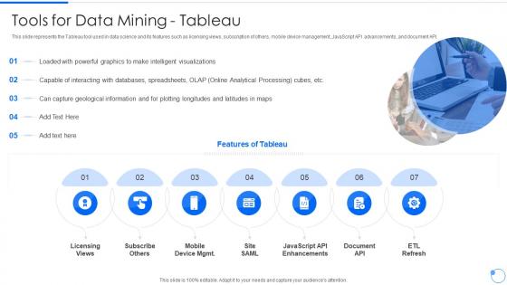 Tools For Data Mining Tableau Ppt File Infographics