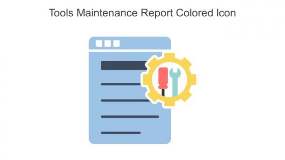 Tools Maintenance Report Colored Icon In Powerpoint Pptx Png And Editable Eps Format