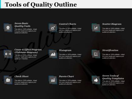 Tools of quality outline ppt infographic template infographic template