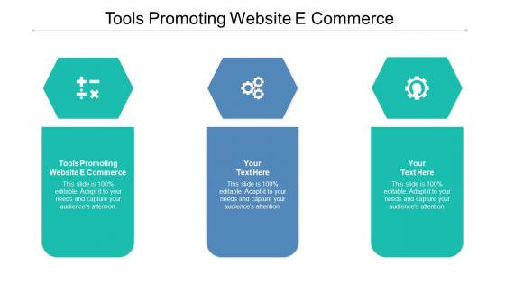 Tools promoting website e commerce ppt powerpoint presentation ideas example cpb