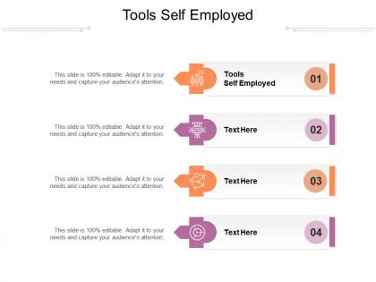 Tools self employed ppt powerpoint presentation model objects cpb