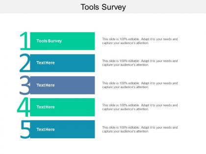 Tools survey ppt powerpoint presentation model cpb