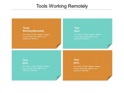 Tools working remotely ppt powerpoint presentation pictures example introduction cpb
