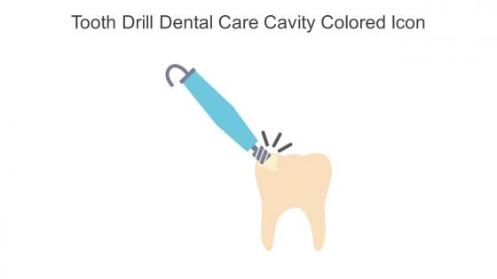 Tooth Drill Dental Care Cavity Colored Icon In Powerpoint Pptx Png And Editable Eps Format