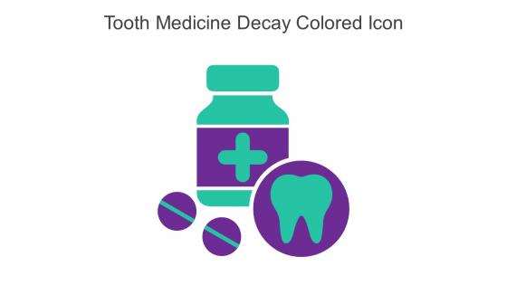 Tooth Medicine Decay Colored Icon In Powerpoint Pptx Png And Editable Eps Format