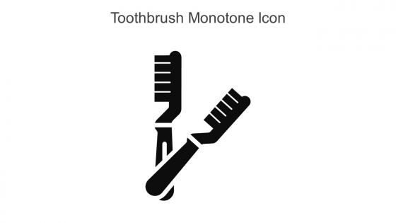 Toothbrush Monotone Icon In Powerpoint Pptx Png And Editable Eps Format