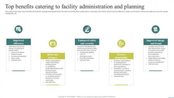 Top Benefits Catering To Facility Optimizing Facility Operations A Comprehensive