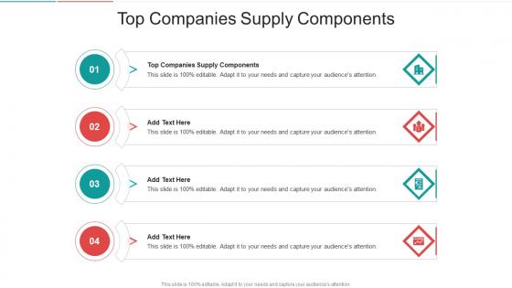 Top Companies Supply Components In Powerpoint And Google Slides Cpb