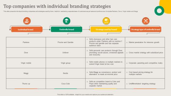 Top Companies With Individual Branding Strategies