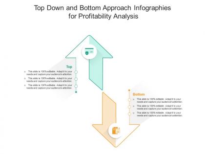 Top down and bottom approach for profitability analysis infographic template