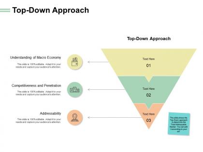 Top down approach location ppt powerpoint presentation model outfit