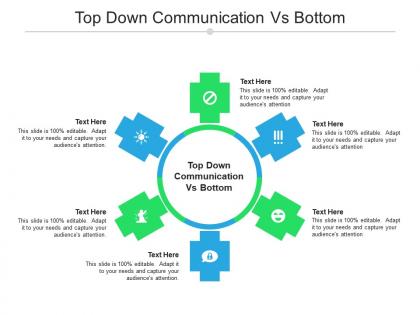 Top down communication vs bottom ppt powerpoint presentation summary design inspiration cpb