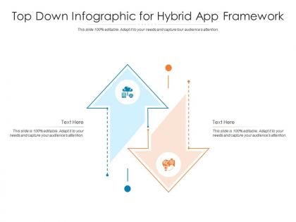 Top down for hybrid app framework infographic template