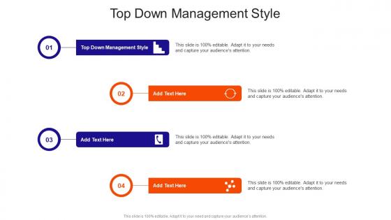 Top Down Management Style In Powerpoint And Google Slides Cpb
