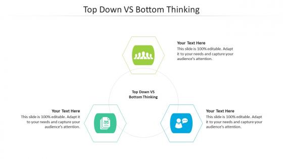 Top down vs bottom thinking ppt powerpoint presentation ideas grid cpb