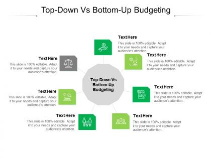 Top down vs bottom up budgeting ppt powerpoint presentation styles ideas cpb