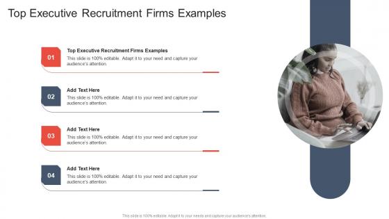 Top Executive Recruitment Firms Examples In Powerpoint And Google Slides Cpb